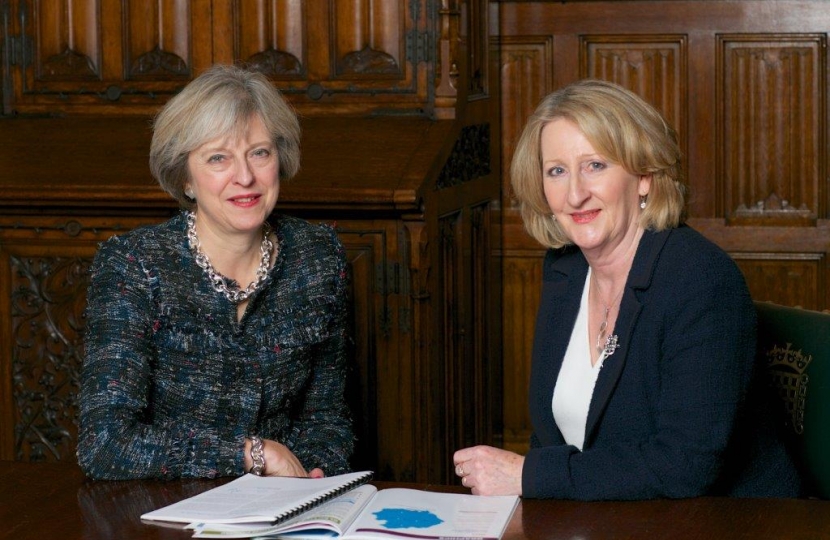 Mary with Theresa May