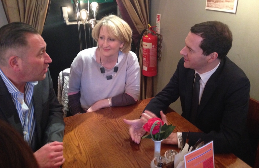 Chris Syddall, Mary Robinson and George Osborne 