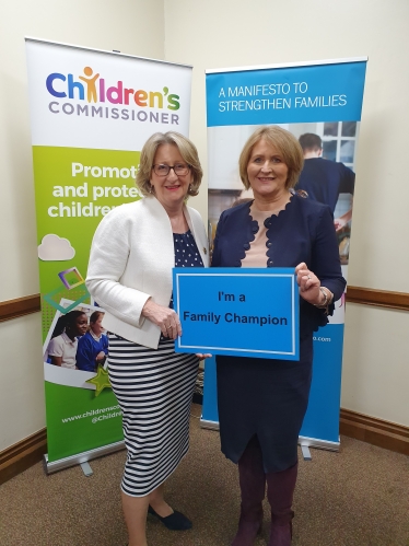 Mary Robinson meeting with the Children’s Commissioner, Anne Longfield, January 2020