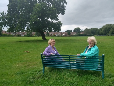 Chester Road Field with resident Maureen Walsh